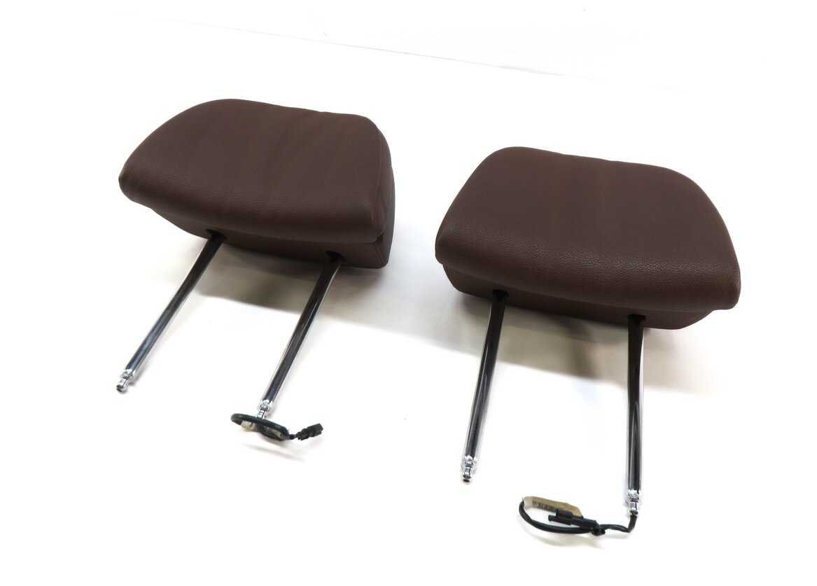 2011 BMW X5 (E70) FRONT LEFT & RIGHT SEAT HEADREST SET (CINNAMON BROWN LEATHER)
