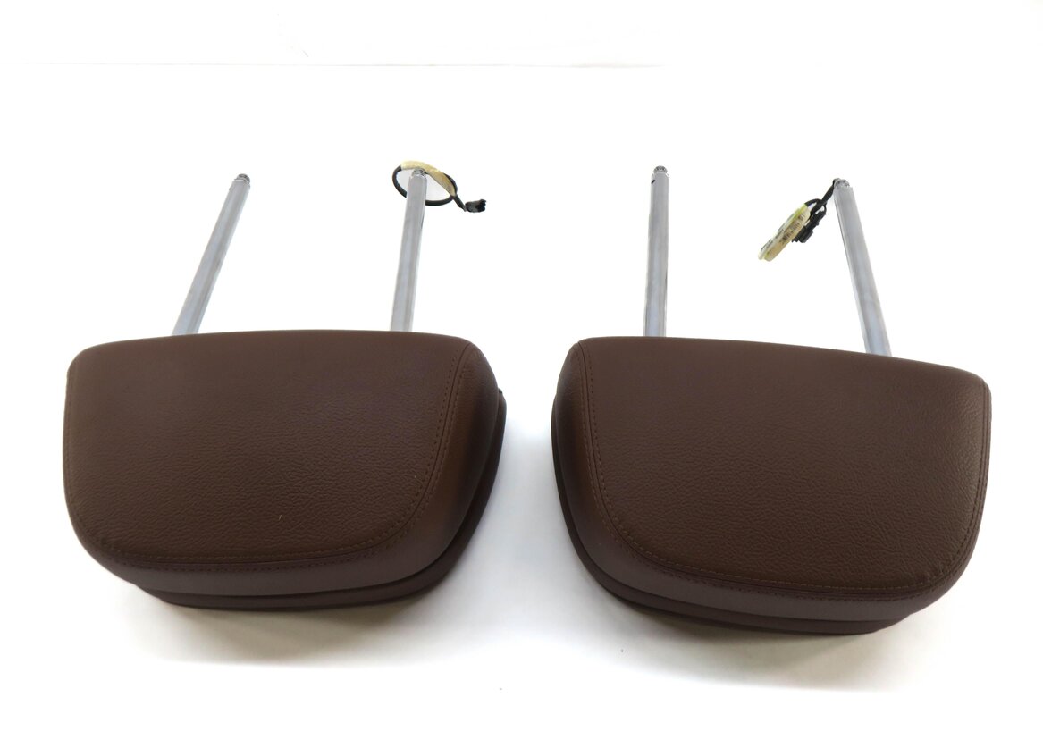 Thumbnail 4: 2011 BMW X5 (E70) FRONT LEFT & RIGHT SEAT HEADREST SET (CINNAMON BROWN LEATHER)