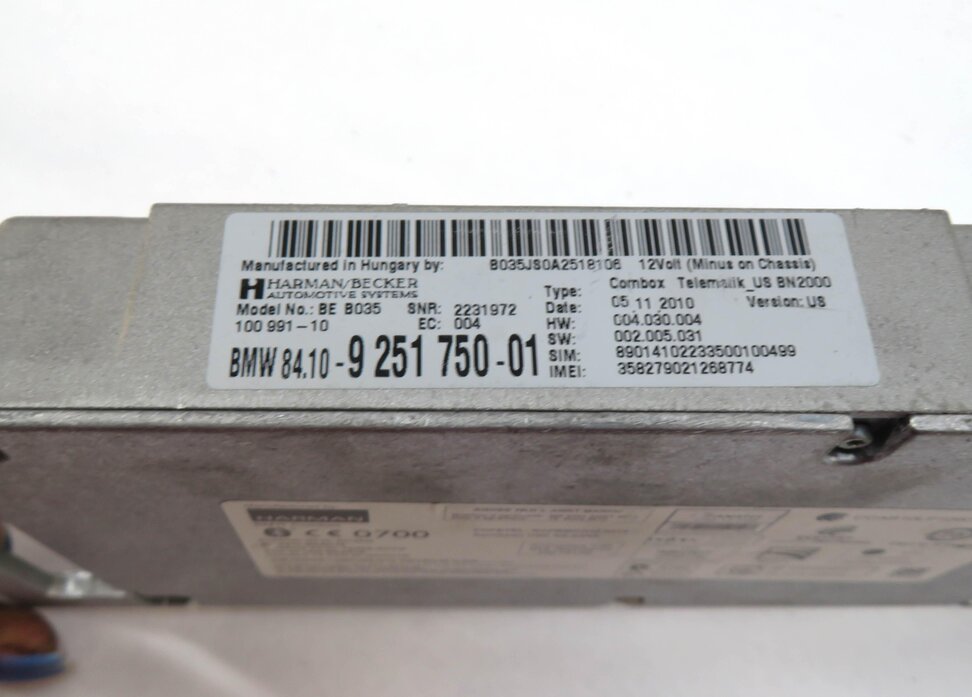 Thumbnail 4: 10-14 BMW 335i X5 X6 (E70 E71 E90) BLUETOOTH TELEMATICS COMBOX CONTROL MODULE