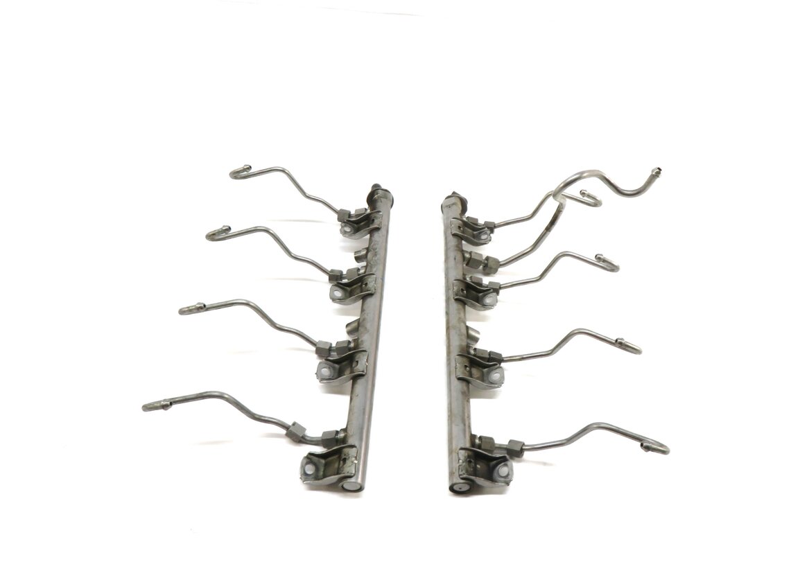 Thumbnail 2: 2011 BMW X5 (E70) 4.4L N63 TWIN TURBO ENGINE LEFT & RIGHT FUEL RAIL SET-2