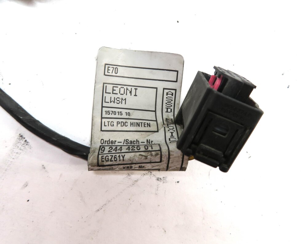 Thumbnail 3: 2011 BMW X5 (E70) REAR PDC PARK DISTANCE SENSOR SET w/ HARNESS (BLACK)