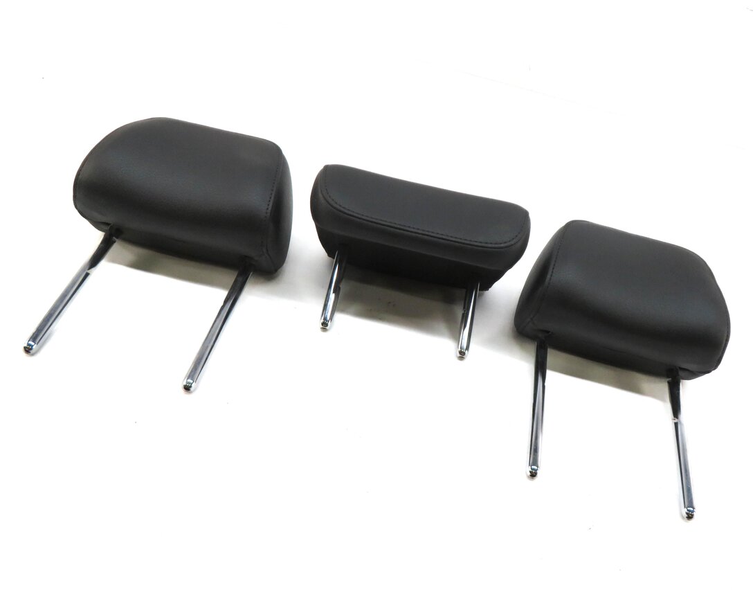 2012 AUDI A6 (C7) REAR SEAT LEFT CENTER RIGHT HEADREST SET-3 (BLACK)