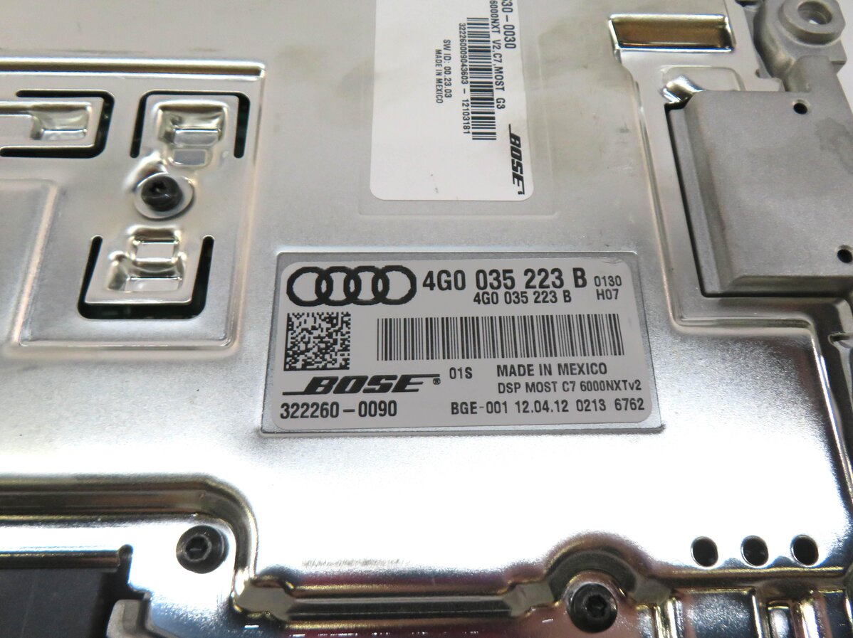 Thumbnail 4: 2012 AUDI A6 (C7) RADIO STEREO BOSE AUDIO AMP AMPLIFIER