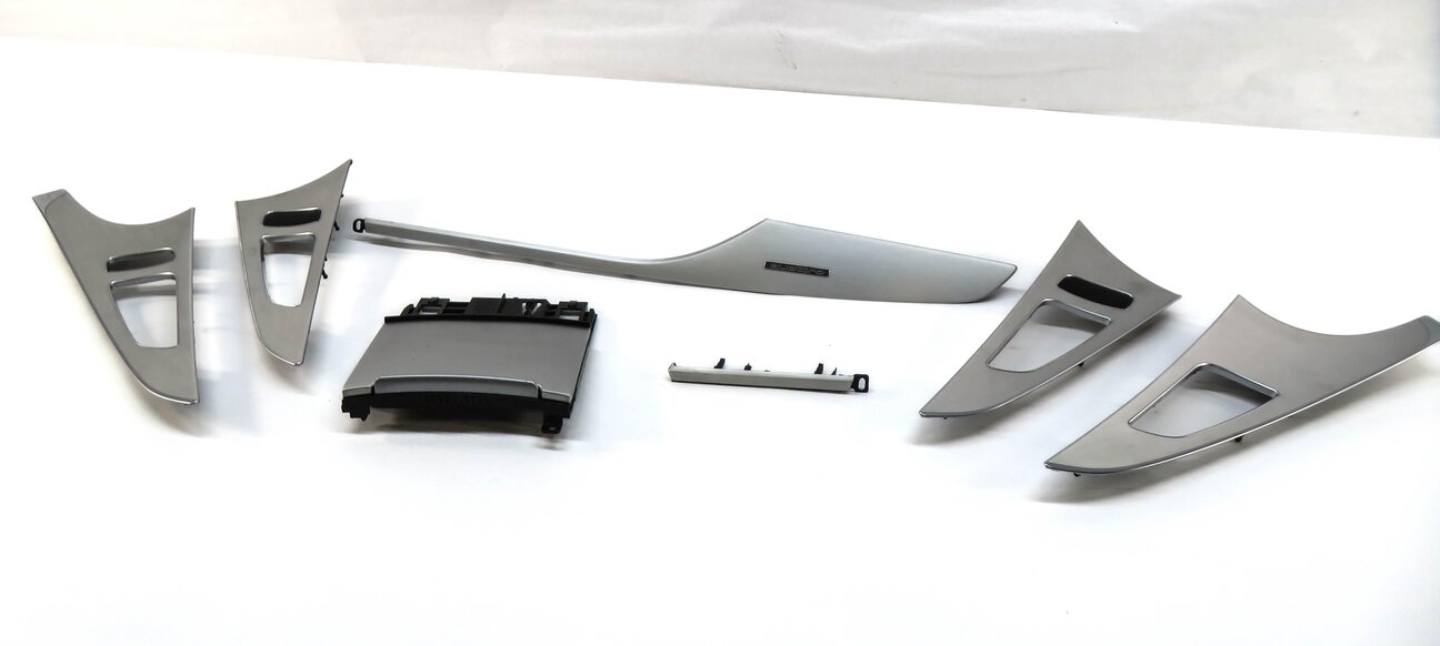 2012 AUDI A6 (C7) DASH DOOR CONSOLE TRIM PANEL SET (BRUSHED STEEL)