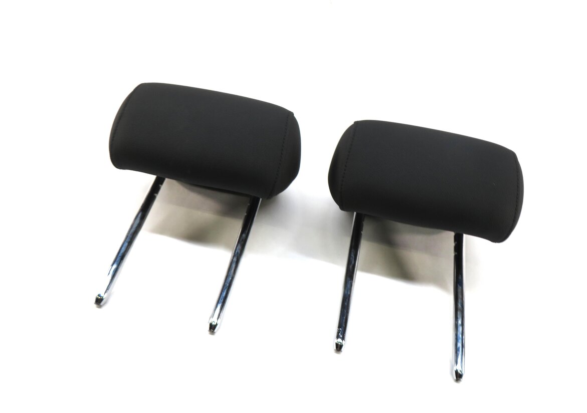 2011 BMW 335i (E92) COUPE - LEFT & RIGHT REAR SEAT HEADREST SET-2 (BLACK KASW)