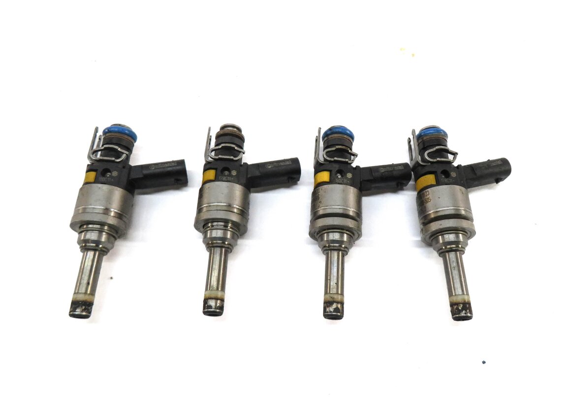 Thumbnail 3: 12-15 MERCEDES BENZ C250 SLK250 (R172 W204) 1.8L TURBO ENGINE FUEL INJECTOR SET
