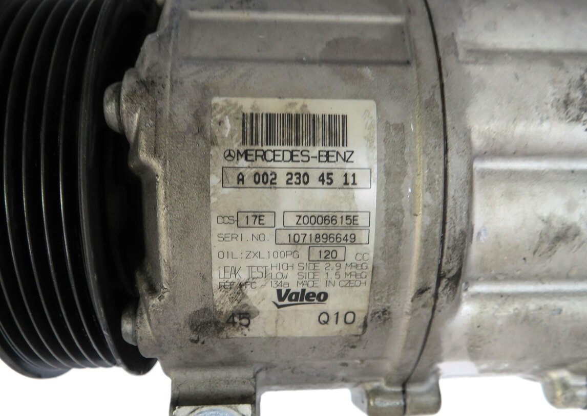 Thumbnail 5: 12-15 MERCEDES C250 SLK250 (W204 R172) 1.8L TURBO ENGINE AIR A/C COMPRESSOR PUMP