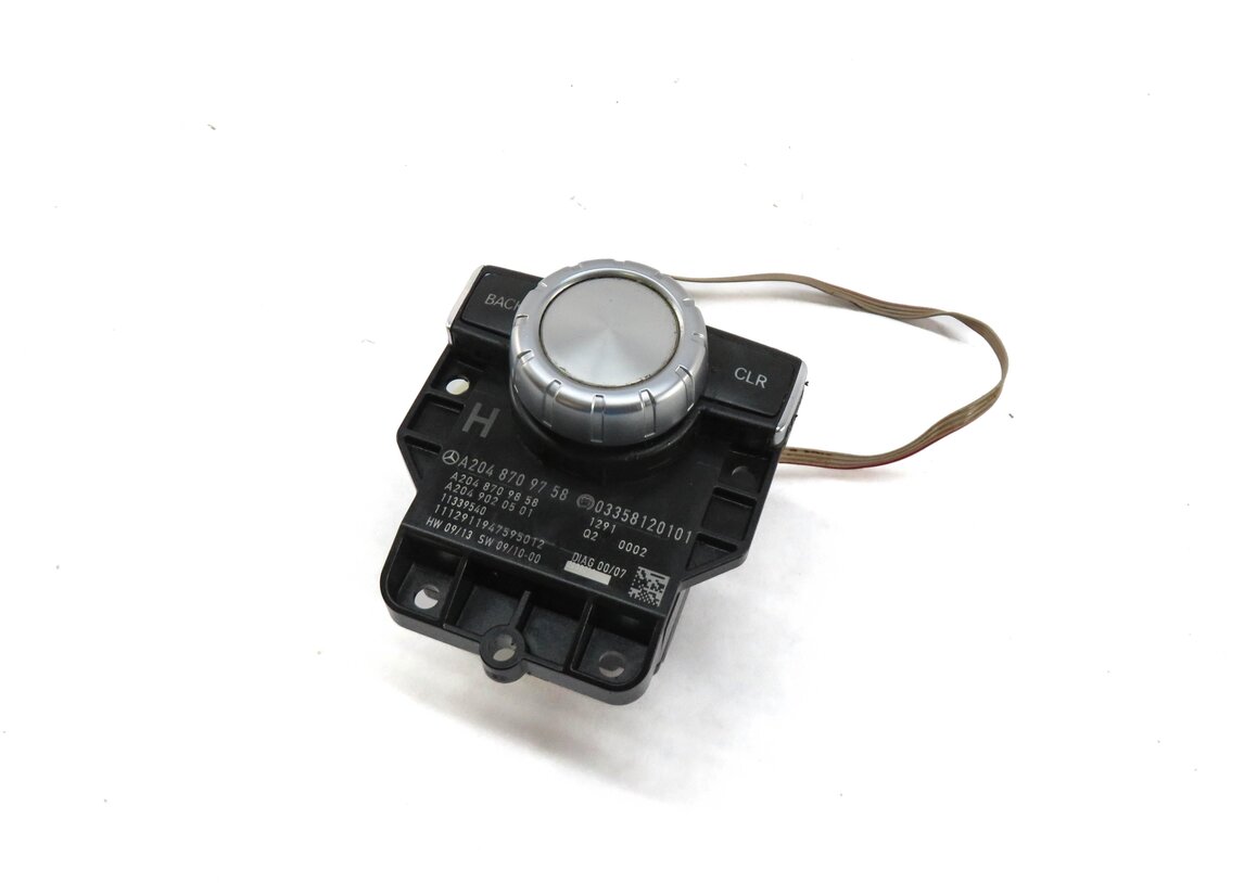 Thumbnail 1: 2012-2015 MERCEDES C E GLK (W204 W212 X204) RADIO NAVIGATION COMMAND SWITCH KNOB