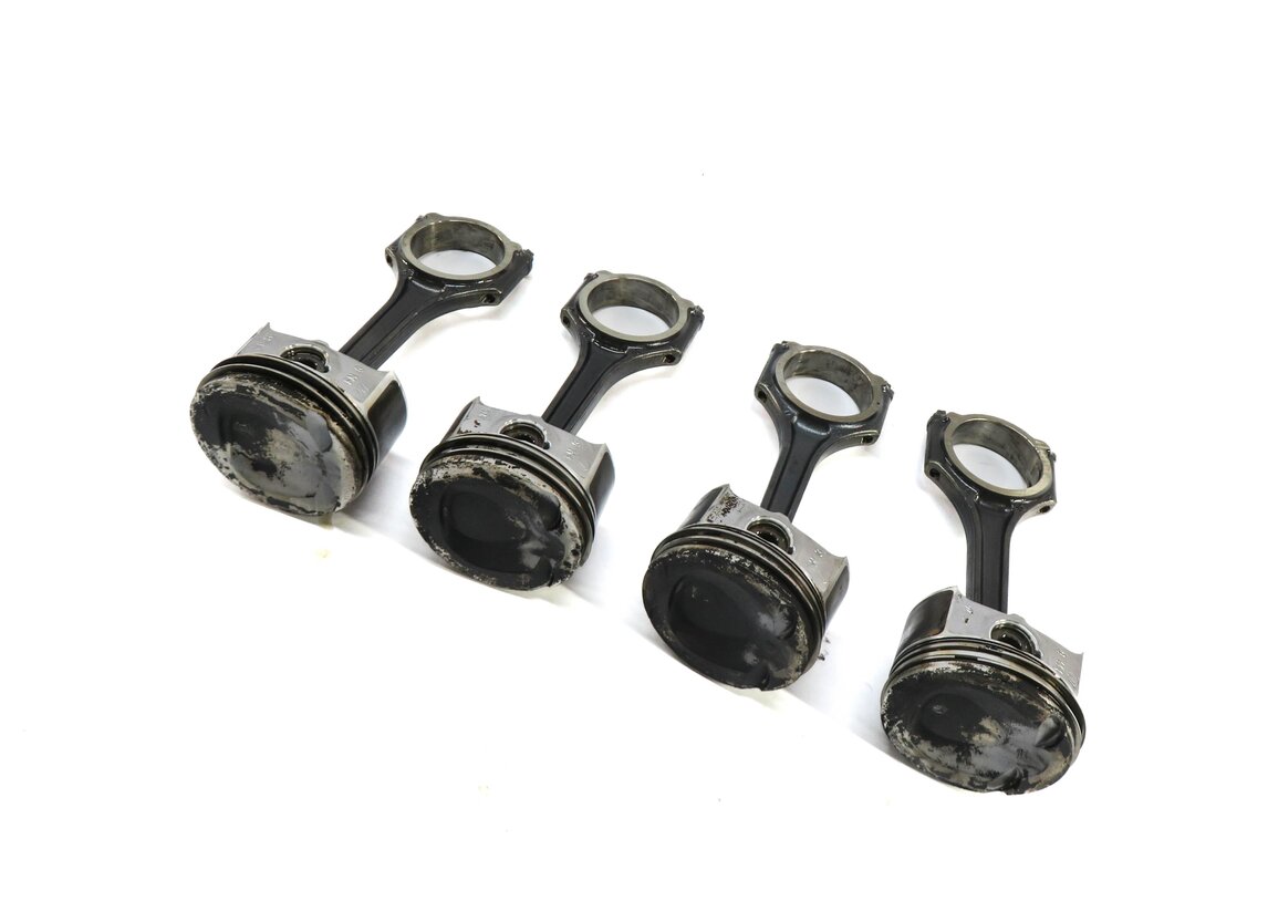 Thumbnail 1: 12-15 MERCEDES C250 SLK250 (W204 R172) 1.8L M271 TURBO ENGINE PISTON w/ ROD SET