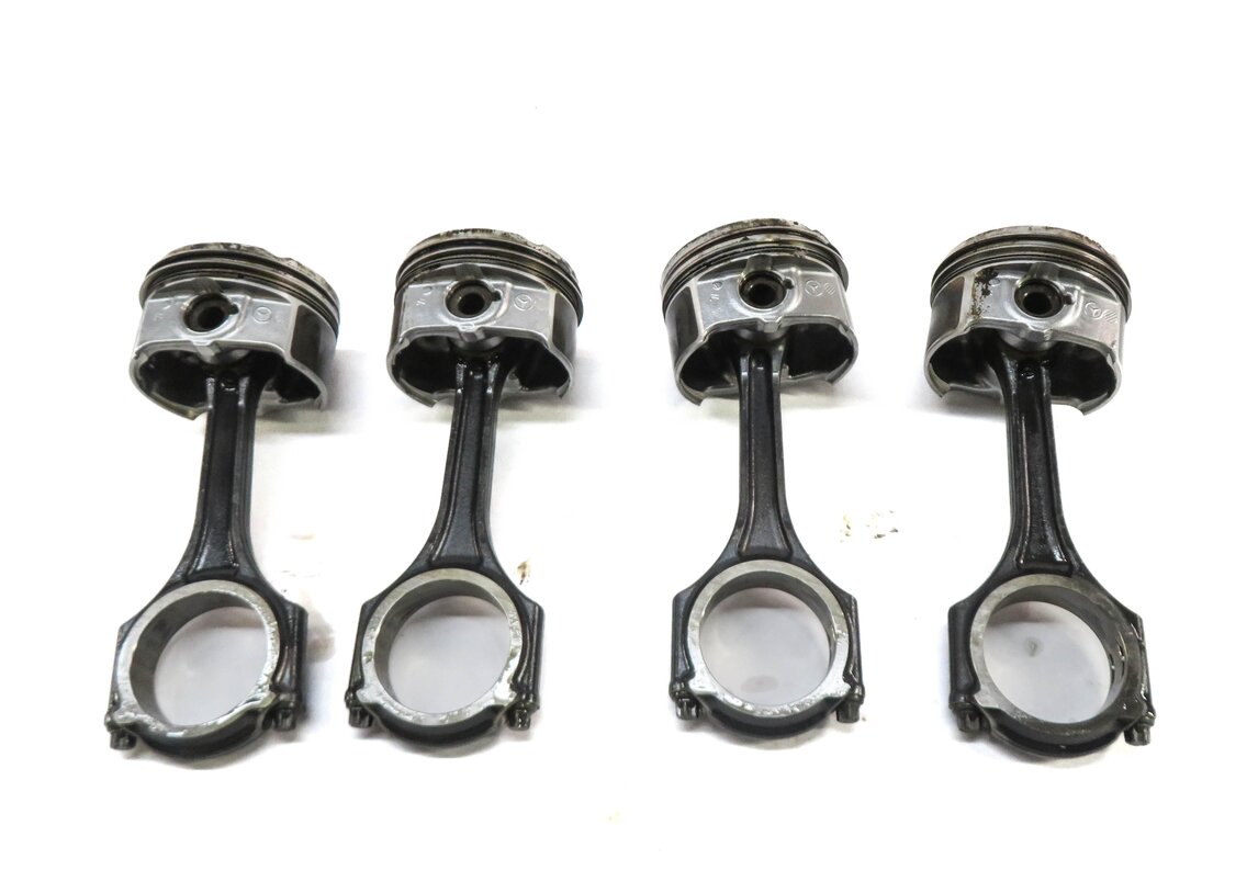 Thumbnail 4: 12-15 MERCEDES C250 SLK250 (W204 R172) 1.8L M271 TURBO ENGINE PISTON w/ ROD SET
