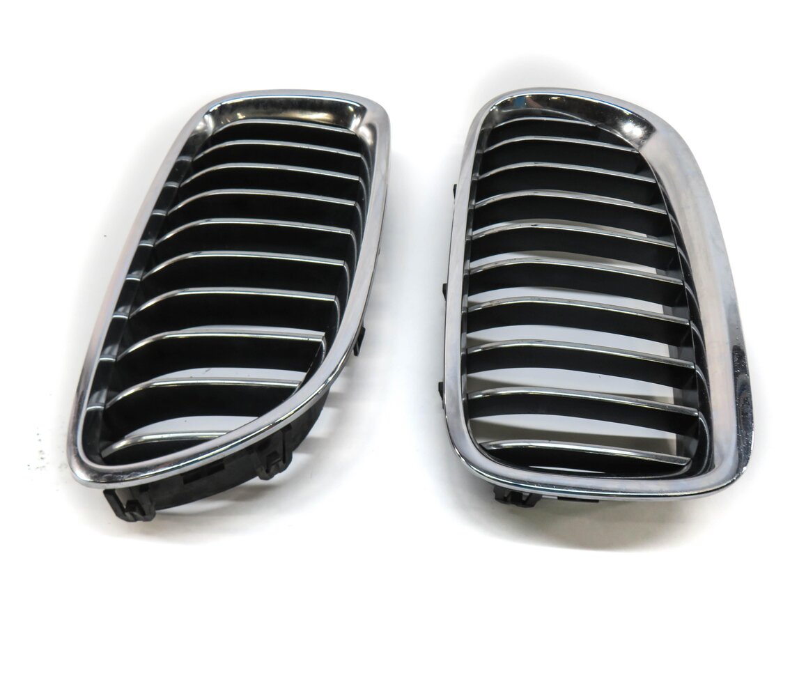 Thumbnail 2: 2014-2016 BMW 528i 535i 550i (F10) FRONT LEFT & RIGHT HOOD VENT GRILLE SET-2