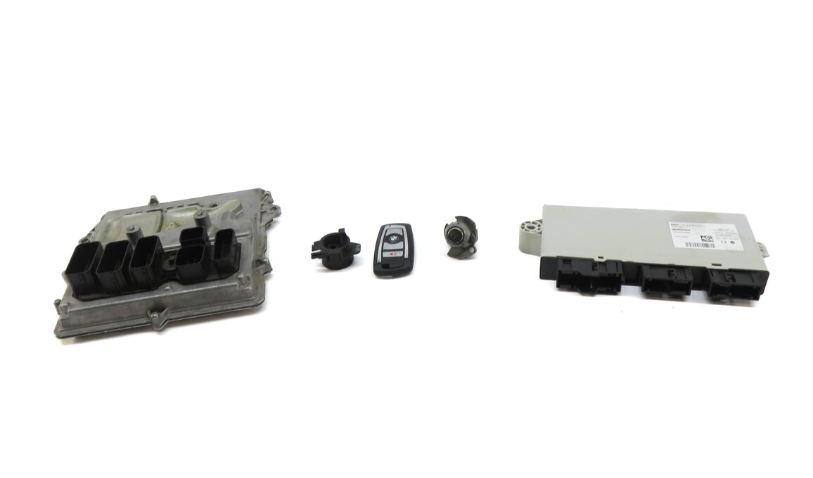 Thumbnail 2: 2016 BMW 535i (F10) 3.0L N55 ENGINE ECM DME CAS4 IMMOBILIZER MODULE KEY SET