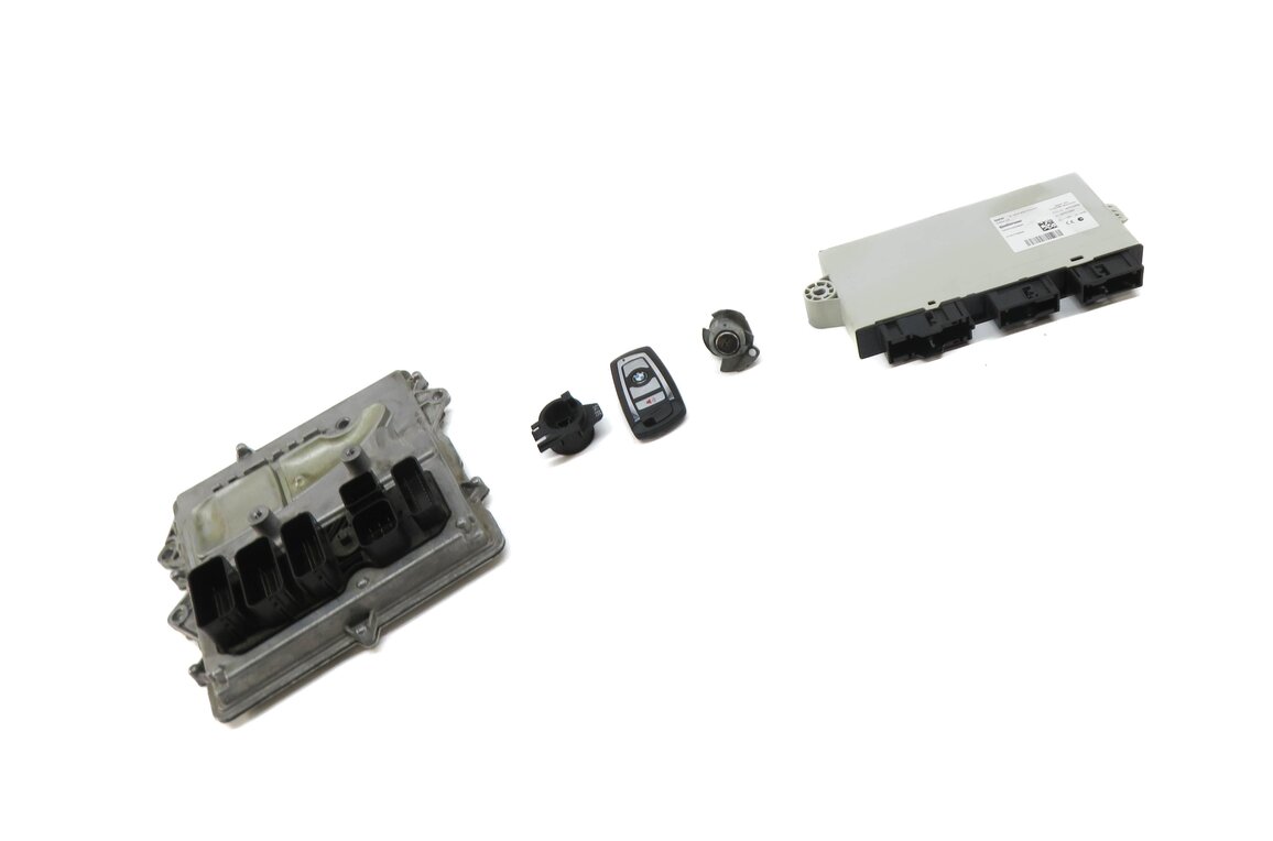 Thumbnail 3: 2016 BMW 535i (F10) 3.0L N55 ENGINE ECM DME CAS4 IMMOBILIZER MODULE KEY SET