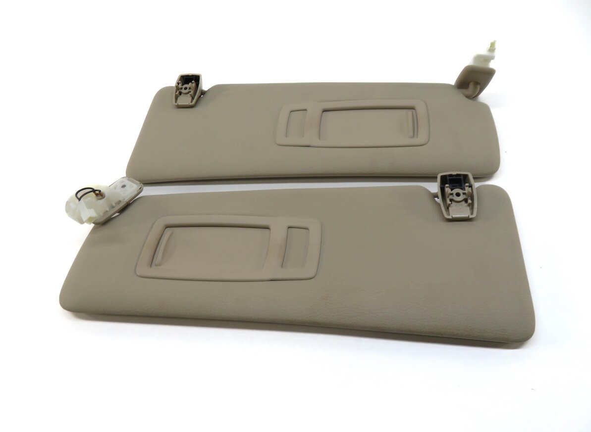 Thumbnail 2: 12-19 BMW 3 4 SERIES (F30 F31 F32 F33) FRONT LEFT & RIGHT SUNVISOR SET (BEIGE)