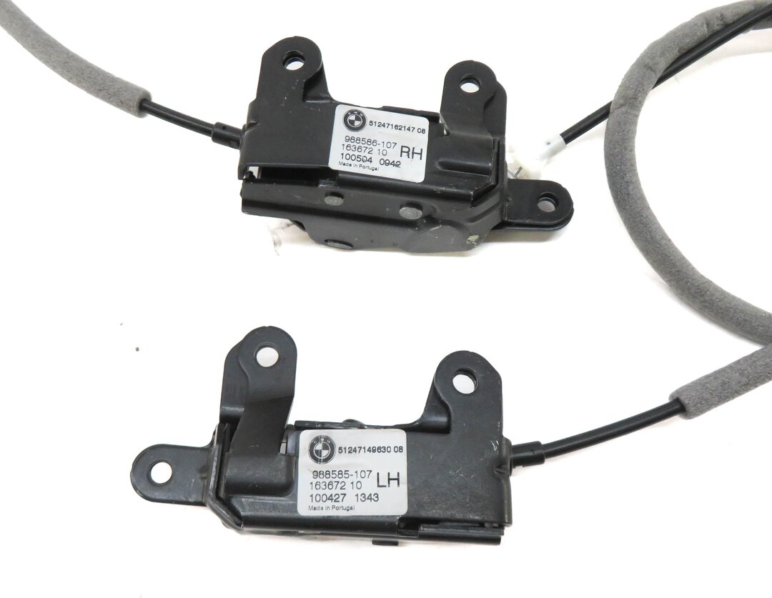 Thumbnail 4: 2011 BMW X5 (E70) REAR TRUNK TAILGATE LOCK LATCH SET w/ RELEASE HANDLE & CABLES