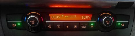 Thumbnail 2: 2010-2011 BMW X5 X5M X6 X6M (E70 E71) FRONT HEATER A/C TEMPERATURE CONTROL PANEL