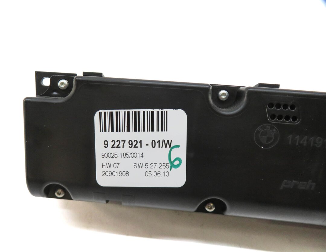 Thumbnail 6: 2010-2011 BMW X5 X5M X6 X6M (E70 E71) FRONT HEATER A/C TEMPERATURE CONTROL PANEL