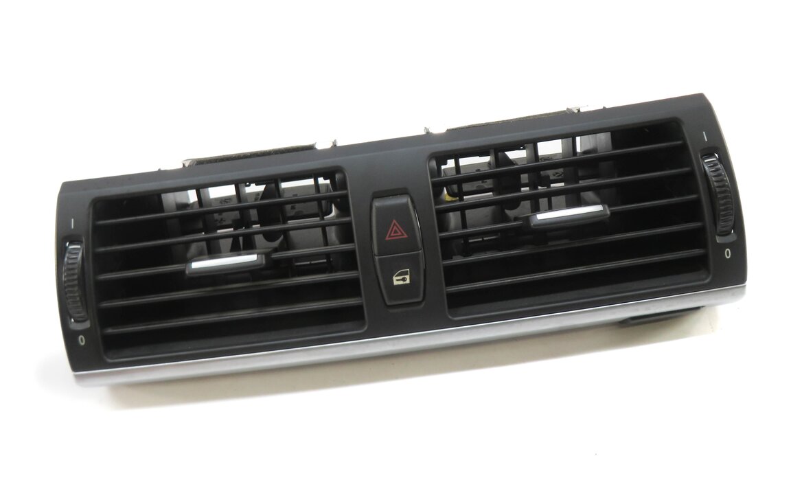 2011 BMW X5 (E70) FRONT CENTER DASH HEATER A/C AIR VENT w/ HAZARD & LOCK SWITCH
