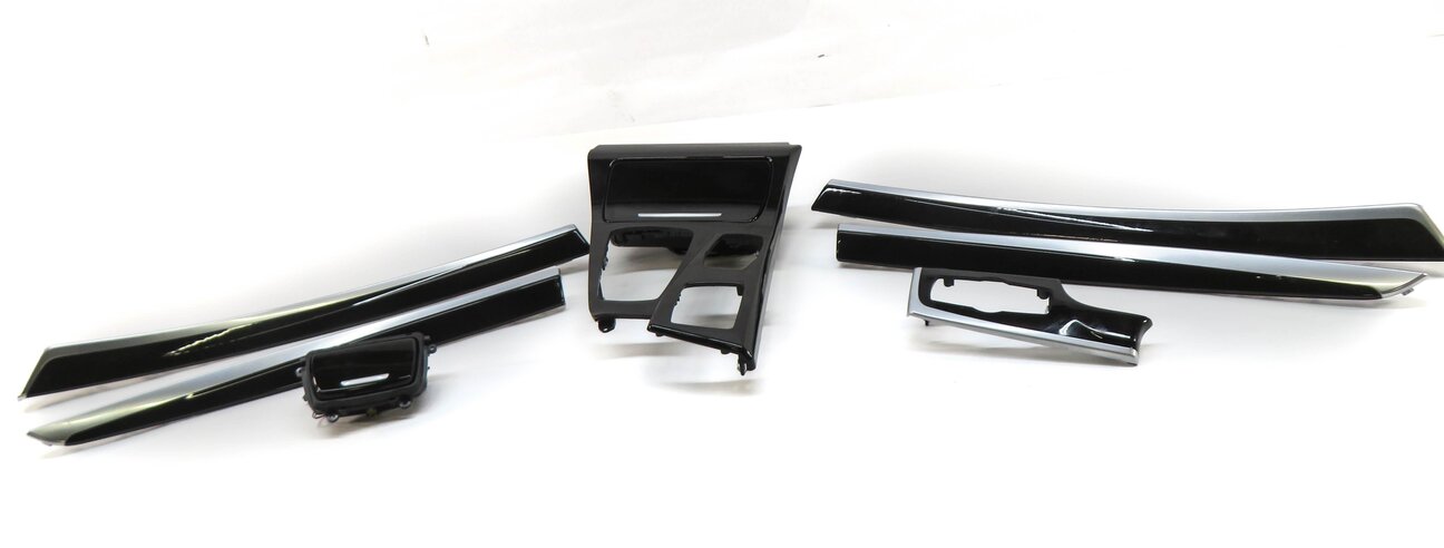 Thumbnail 2: 2012 BMW 528i (F10) DASH DOOR CONSOLE INTERIOR TRIM SET (FINE ASH WOOD GRAIN)
