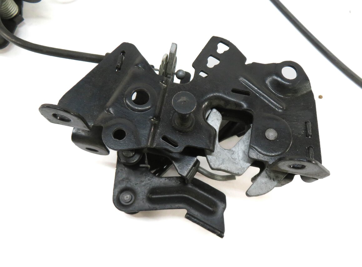 Thumbnail 3: 2012 BMW 528i (F10) FRONT LEFT & RIGHT LOWER HOOD LOCK LATCH SET-2 w/ CABLE