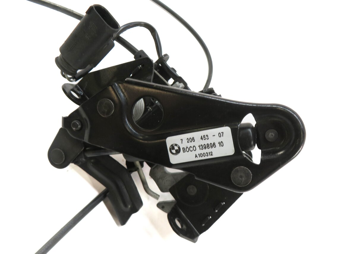 Thumbnail 6: 2012 BMW 528i (F10) FRONT LEFT & RIGHT LOWER HOOD LOCK LATCH SET-2 w/ CABLE