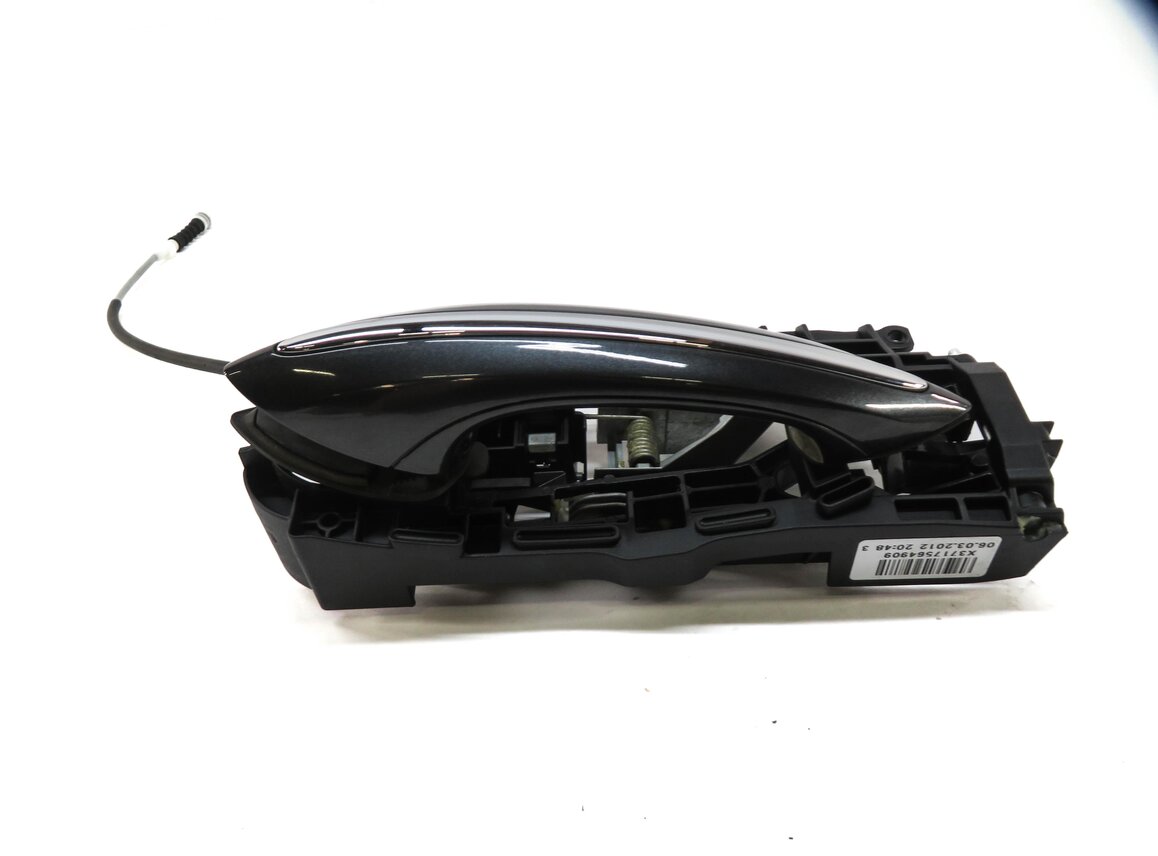 Thumbnail 2: 2011-2016 BMW 528i 535i 550i M5 (F10) LEFT REAR DOOR HANDLE w/ LIGHT (GRAY B90)