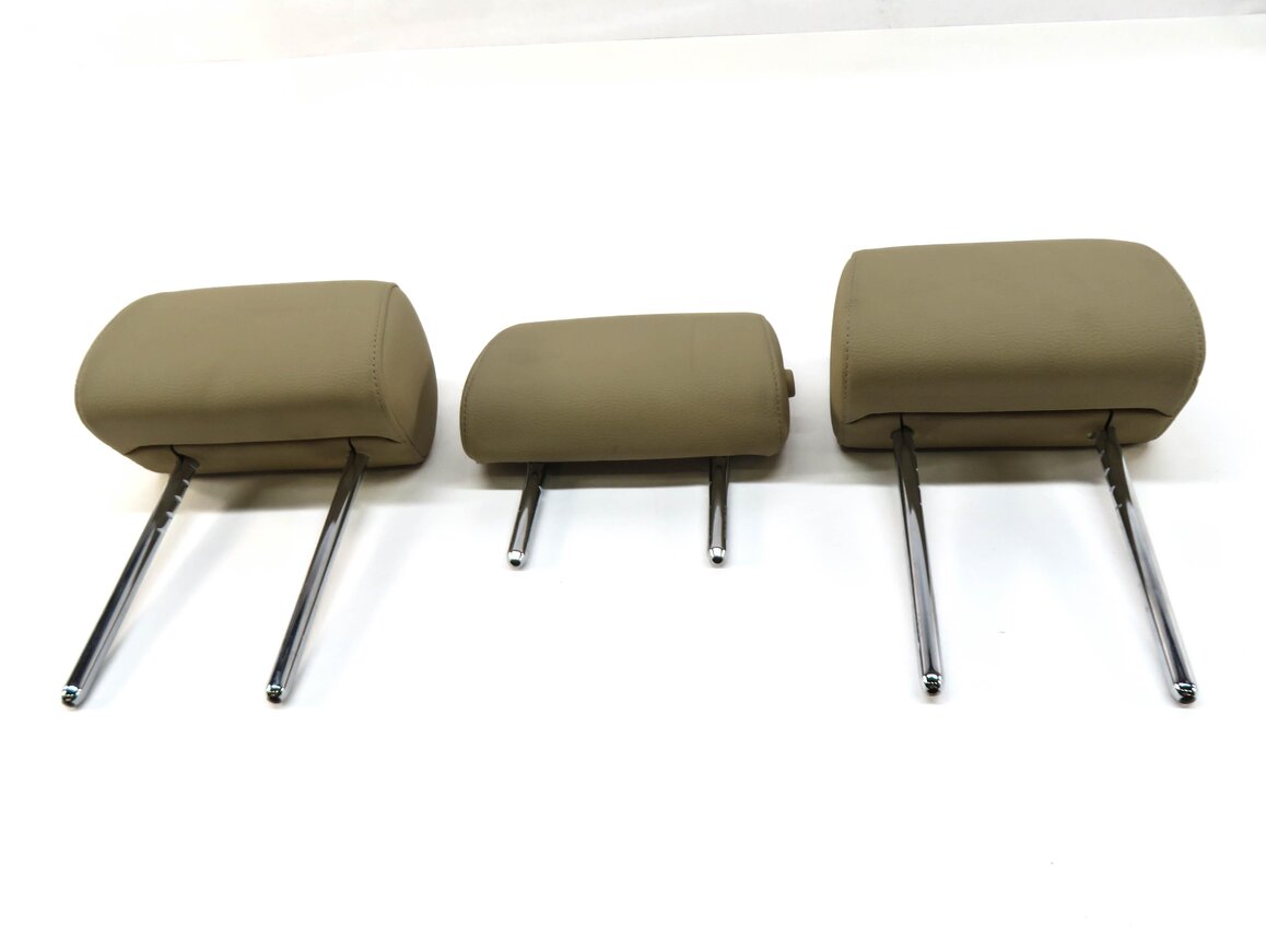 Thumbnail 2: 2012 BMW 528i (F10) REAR SEAT LEFT CENTER RIGHT HEADREST SET-3 (VENETO BEIGE)