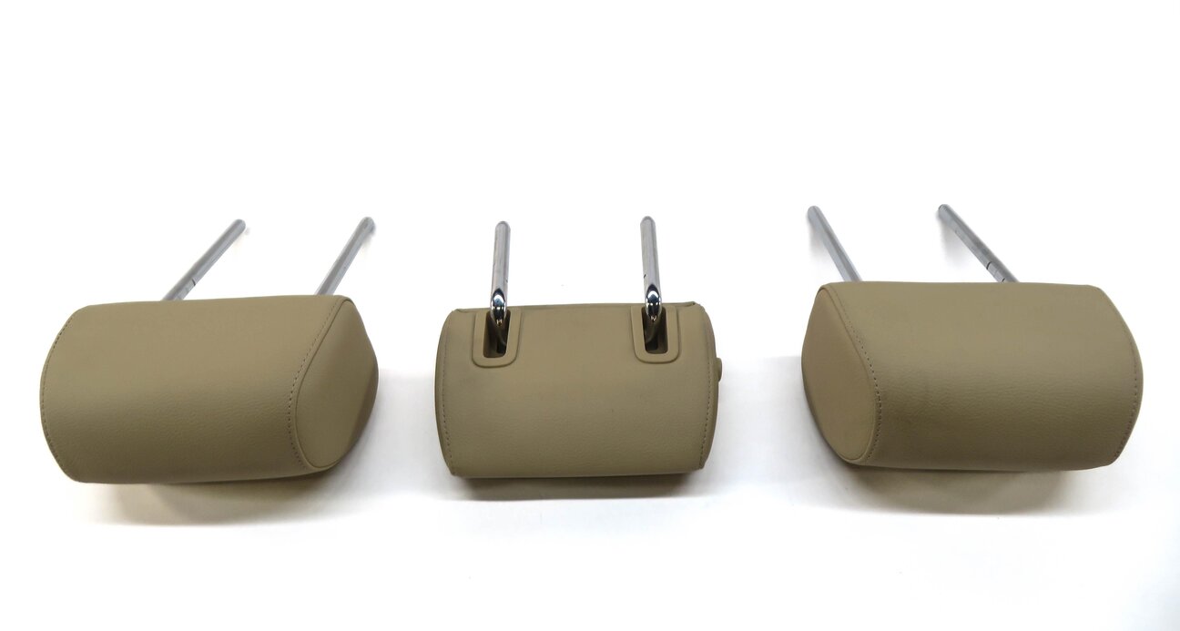 Thumbnail 4: 2012 BMW 528i (F10) REAR SEAT LEFT CENTER RIGHT HEADREST SET-3 (VENETO BEIGE)