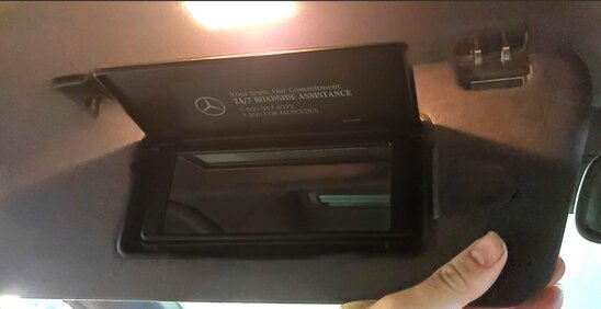 Thumbnail 2: 2017-2018 MERCEDES CLS550 CLS63 AMG (W218) LEFT FRONT DRIVER SUNVISOR (BLACK)