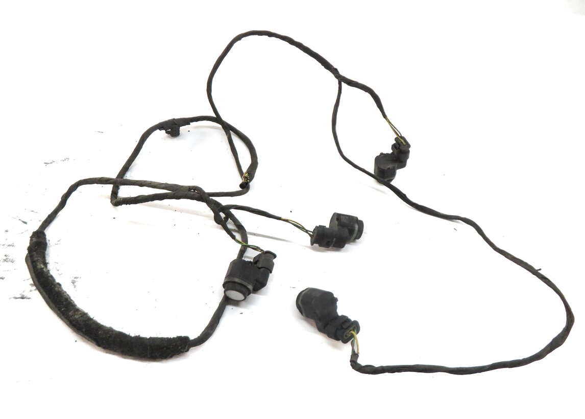 2012 BMW 535Xi (E60) REAR PARK DISTANCE ASSIST SENSOR SET/4 w/ HARNESS (WHITE)