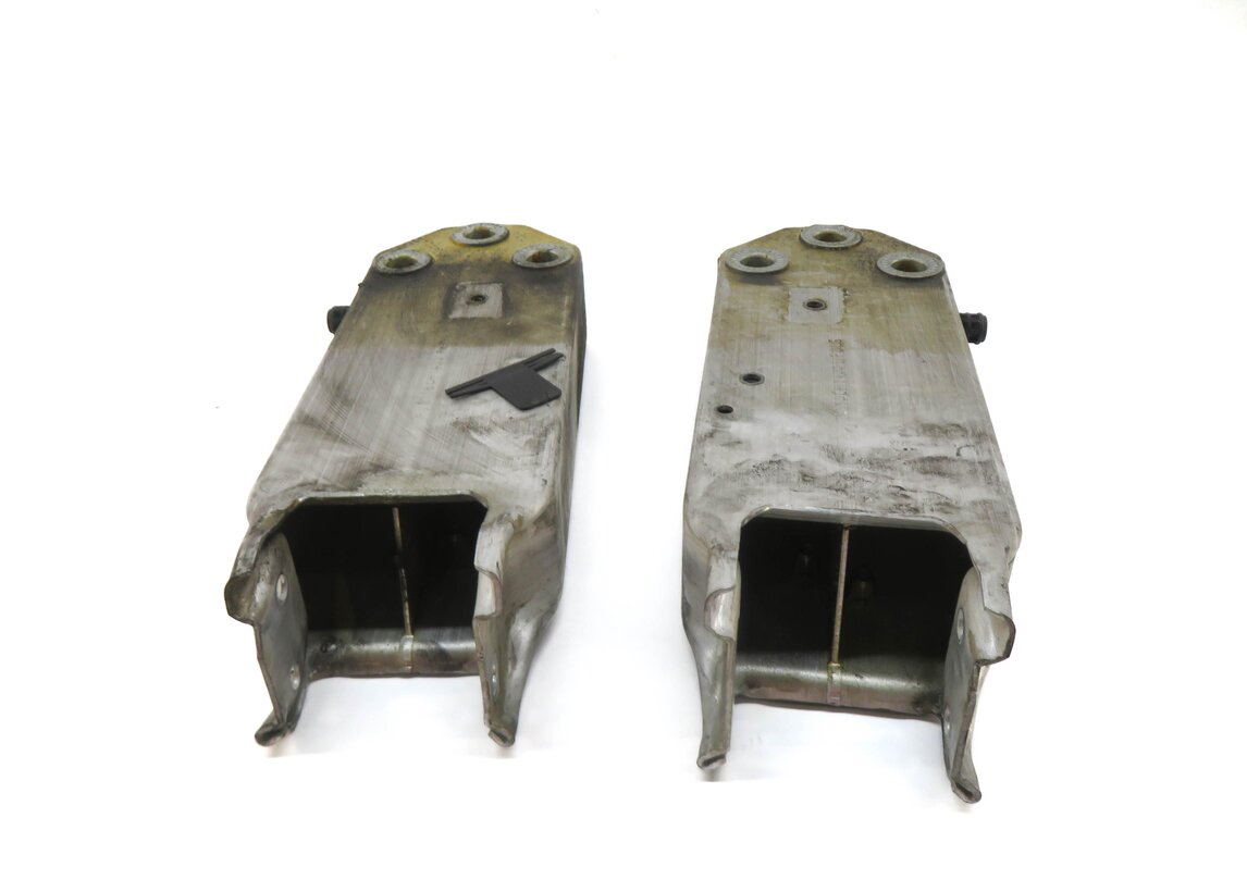 Thumbnail 2: 11-16 BMW 5 M5 F10 FRONT BUMPER LEFT & RIGHT REINFORCEMENT BAR BRACKET SET/2
