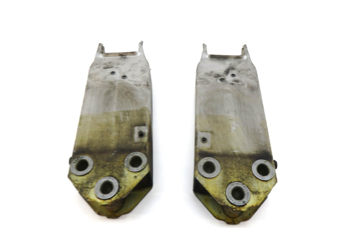 Thumbnail 3: 11-16 BMW 5 M5 F10 FRONT BUMPER LEFT & RIGHT REINFORCEMENT BAR BRACKET SET/2