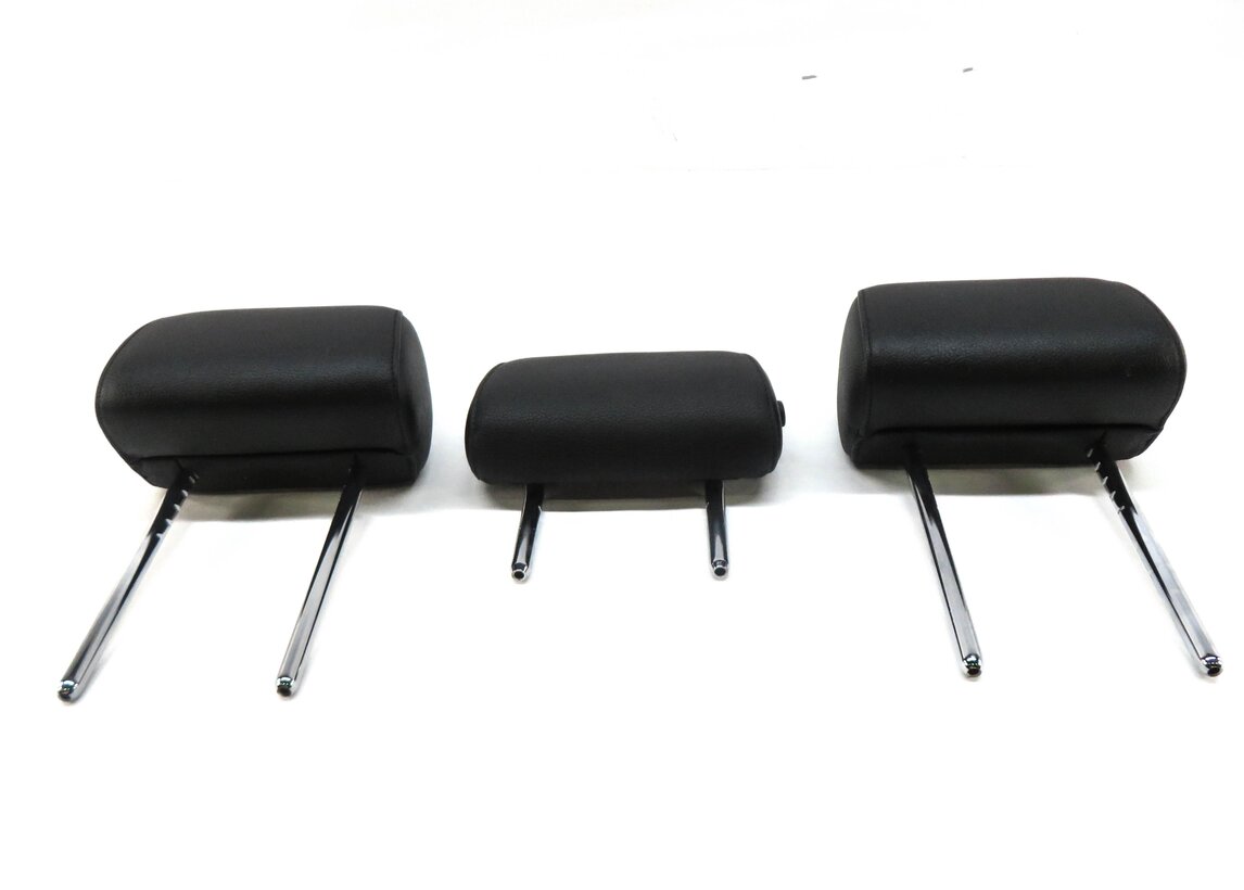 Thumbnail 2: 2012 BMW 535Xi (E60) REAR LEFT RIGHT CENTER SEAT HEADREST SET (BLACK LEATHER)