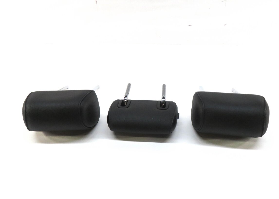 Thumbnail 4: 2012 BMW 535Xi (E60) REAR LEFT RIGHT CENTER SEAT HEADREST SET (BLACK LEATHER)