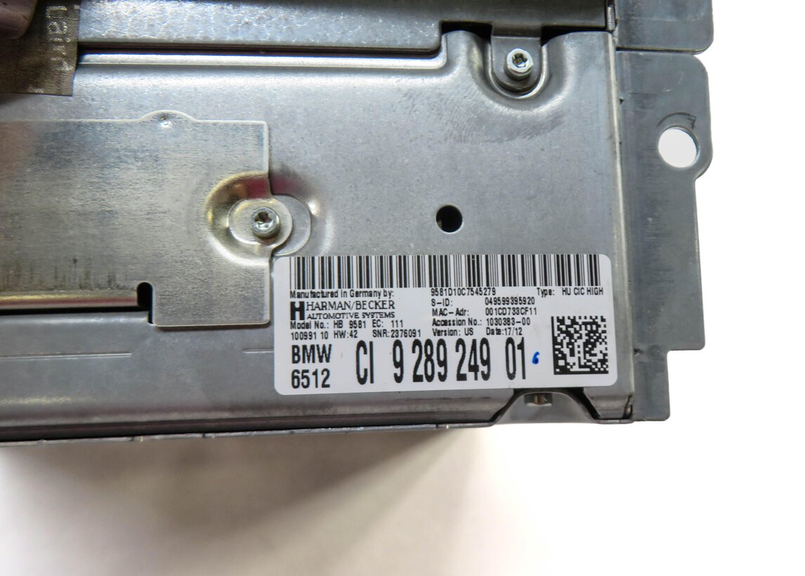 Thumbnail 5: 10-12 BMW 528i 535i 550i 750i 760i (F01 F10) STEREO CD GPS NAVIGATION RECEIVER