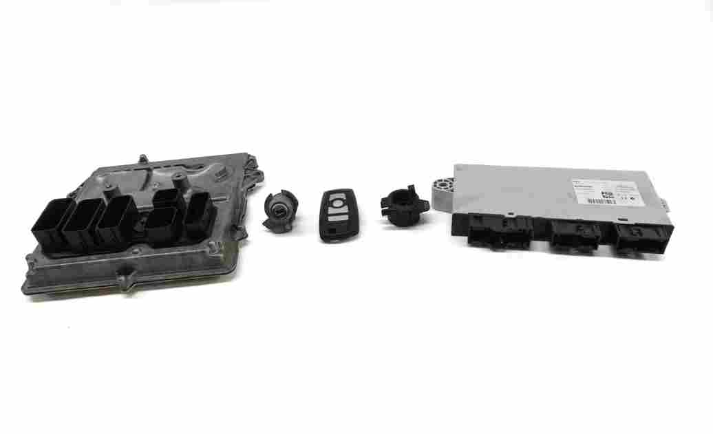 Thumbnail 2: 12-15 BMW 3 5 6 7 X3 F01 F06 F10 F30 ENGINE CONTROL MODULE IMMOBILIZER KEY SET