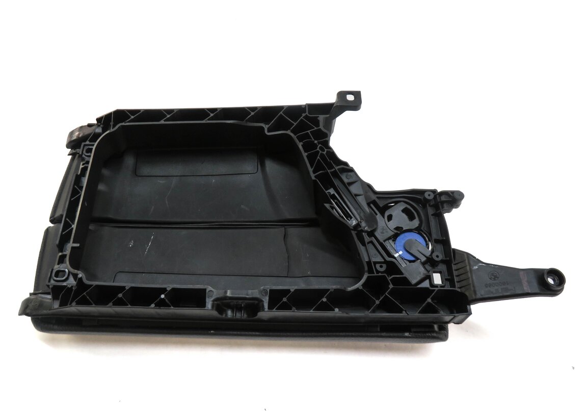 Thumbnail 5: 12-16 BMW 528i 535i 550i (F10) FRONT CENTER CONSOLE ARM REST COMPARTMENT (BLACK)