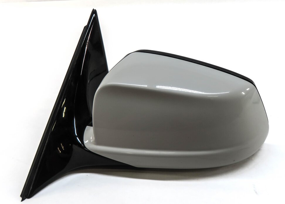 Thumbnail 4: 12-13 BMW 528i 535i 550i (F10) LEFT P-FOLD MEMORY AUTODIM MIRROR (WHITE / GLOSS)