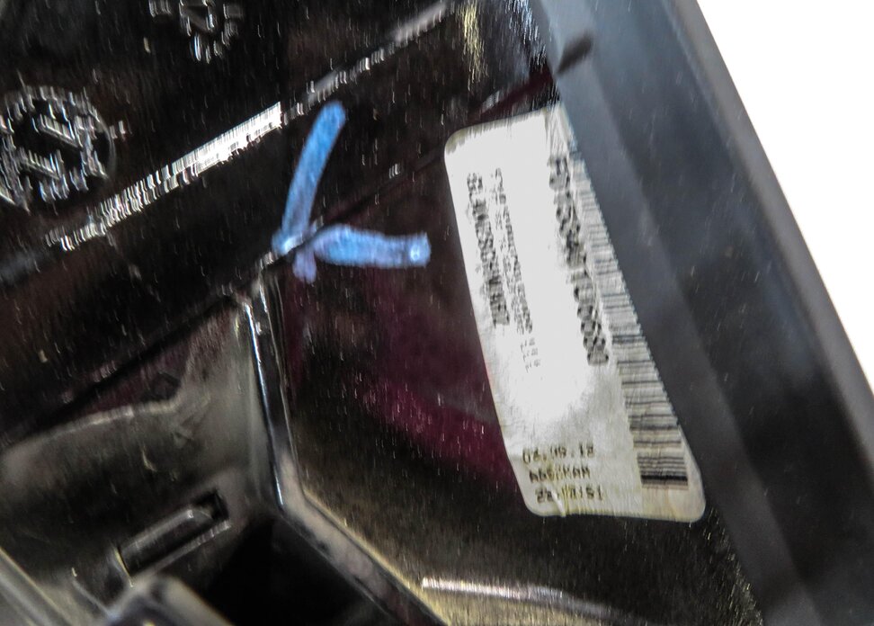 Thumbnail 6: 12-13 BMW 528i 535i 550i (F10) LEFT P-FOLD MEMORY AUTODIM MIRROR (WHITE / GLOSS)