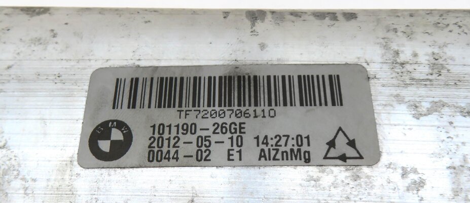 Thumbnail 6: 11-16 BMW 528i 535i 550i M5 F10 FRONT BUMPER REINFORCEMENT CRASH IMPACT BAR BEAM
