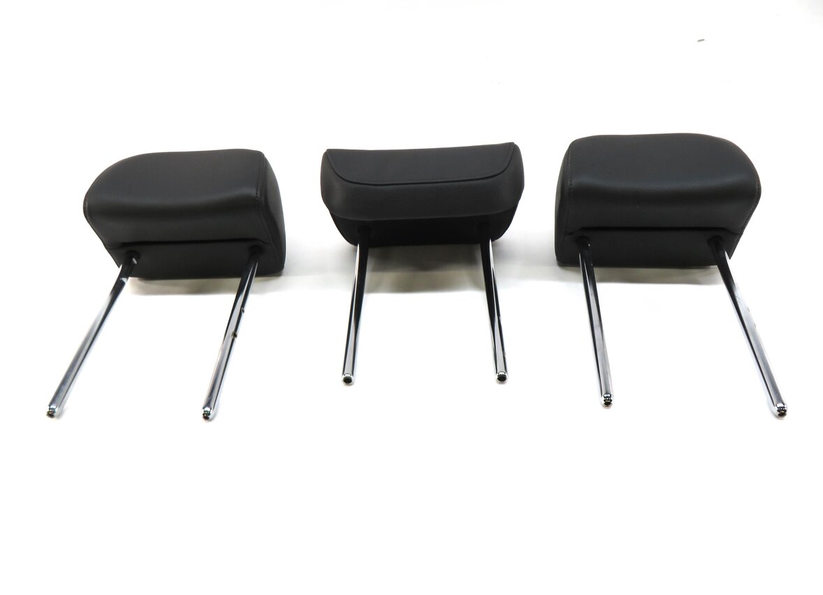 Thumbnail 2: 2013 AUDI Q5 (B8 8R) REAR SEAT LEFT CENTER RIGHT HEADREST HEAD REST SET (BLACK)
