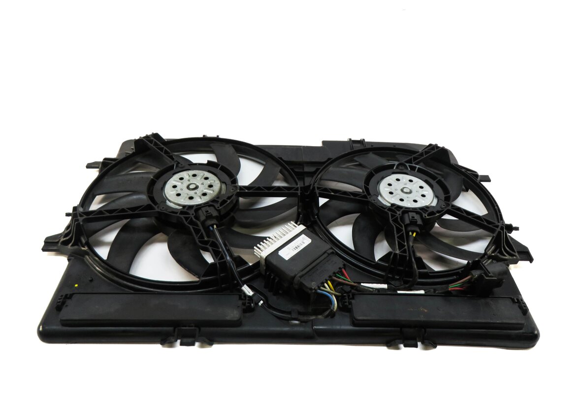 Thumbnail 4: 09-17 AUDI A4 A5 Q5 S4 (B8 8T 8R) 2.0L 3.0L 3.2L RADIATOR COOLING FAN w/ SHROUD