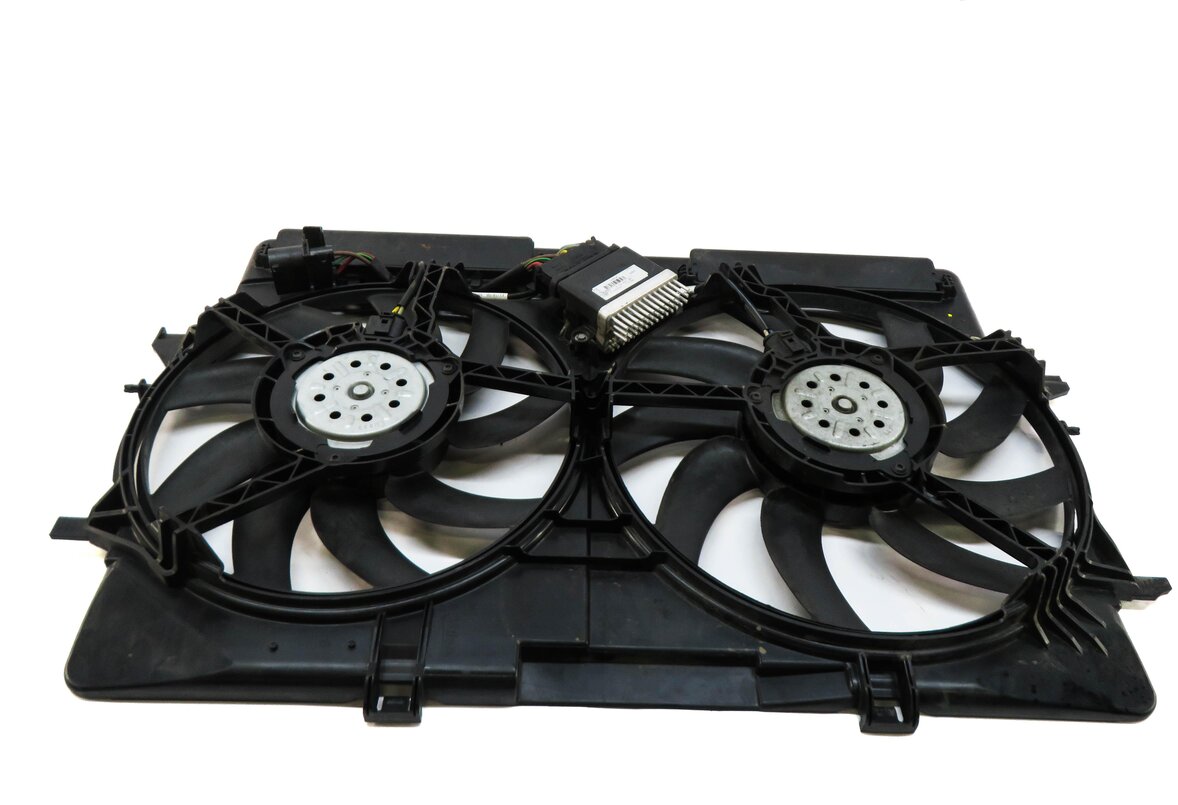 Thumbnail 5: 09-17 AUDI A4 A5 Q5 S4 (B8 8T 8R) 2.0L 3.0L 3.2L RADIATOR COOLING FAN w/ SHROUD