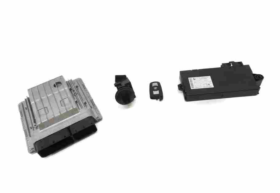 07-08 BMW 135i 335i 535i 3.0L N54 ENGINE MSD80 DME IMMOBILIZER MODULE KEY SET