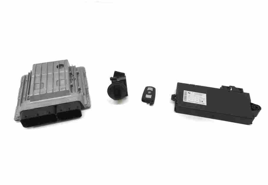 Thumbnail 2: 07-08 BMW 135i 335i 535i 3.0L N54 ENGINE MSD80 DME IMMOBILIZER MODULE KEY SET