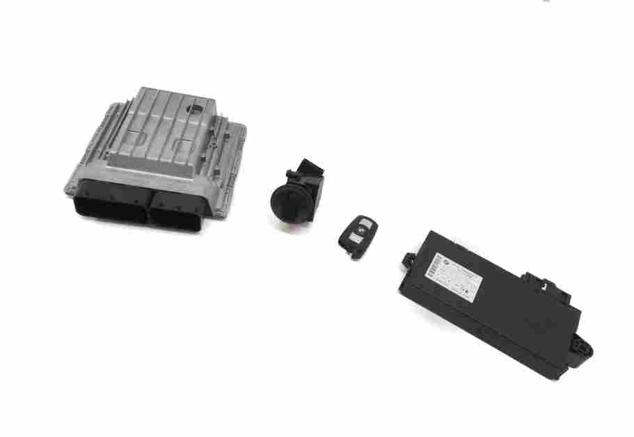 Thumbnail 3: 07-08 BMW 135i 335i 535i 3.0L N54 ENGINE MSD80 DME IMMOBILIZER MODULE KEY SET