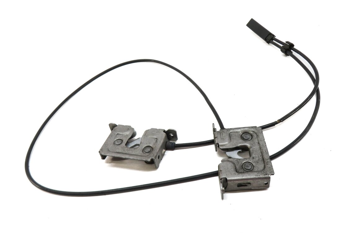 Thumbnail 2: 2008 BMW 535i (E60) FRONT LEFT & RIGHT HOOD LATCH SET/2 w/ CABLE 51237115229