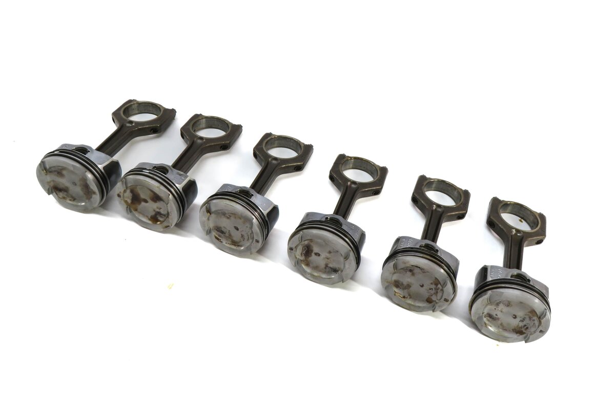 07-10 BMW 135i 335i 535i X6 Z4 E87 E60 E71 E89 3.0L N54 TURBO PISTON & ROD SET 6