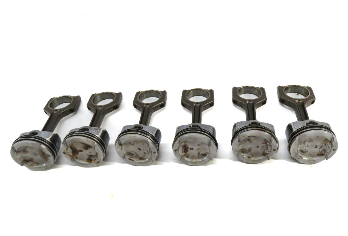 Thumbnail 3: 07-10 BMW 135i 335i 535i X6 Z4 E87 E60 E71 E89 3.0L N54 TURBO PISTON & ROD SET 6