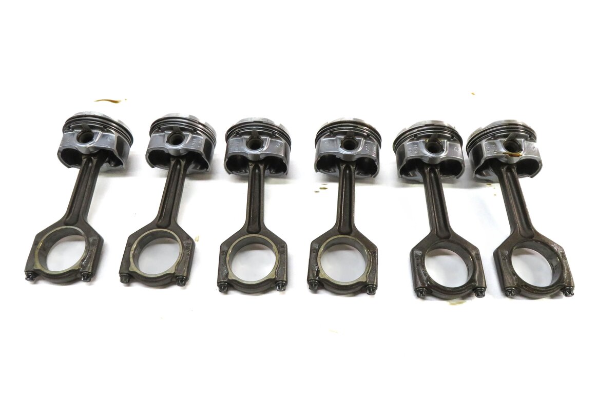 Thumbnail 4: 07-10 BMW 135i 335i 535i X6 Z4 E87 E60 E71 E89 3.0L N54 TURBO PISTON & ROD SET 6